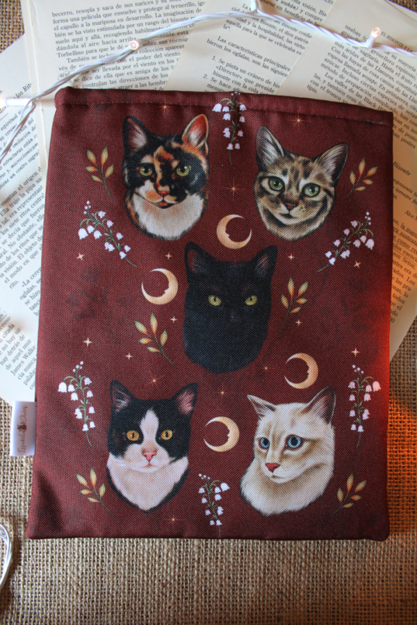 Patrón Gatitos Funda de Libro - Imagen 3