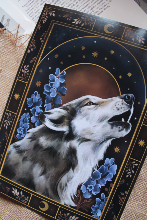 Lámina "Luna del Lobo" A4 ( 21 x 29,7 cm)