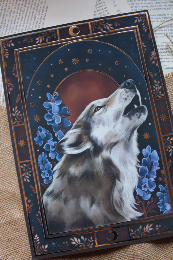 Lámina "Luna del Lobo" A4 ( 21 x 29,7 cm) - Imagen 3