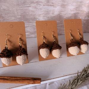 Pendientes Bellota de Crochet