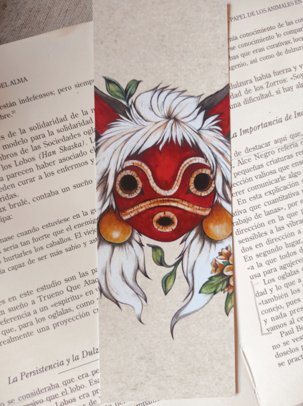 Marcapáginas Máscara Mononoke