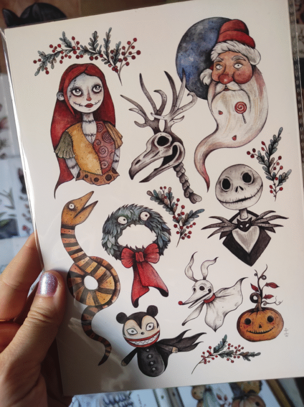 Lámina Navidad de Pesadilla