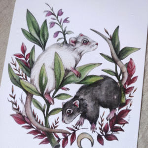 Lámina Ratitas Yin Yang