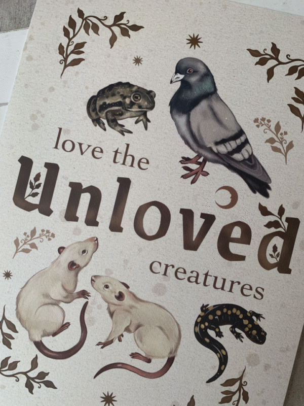 Lámina "Love the unloved creatures" en tamaño A4 ( 21 x 29,7 cm) - Imagen 3