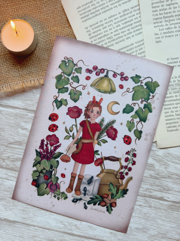 Print inspirada en Arrietty , protagonista de "Los incursores"