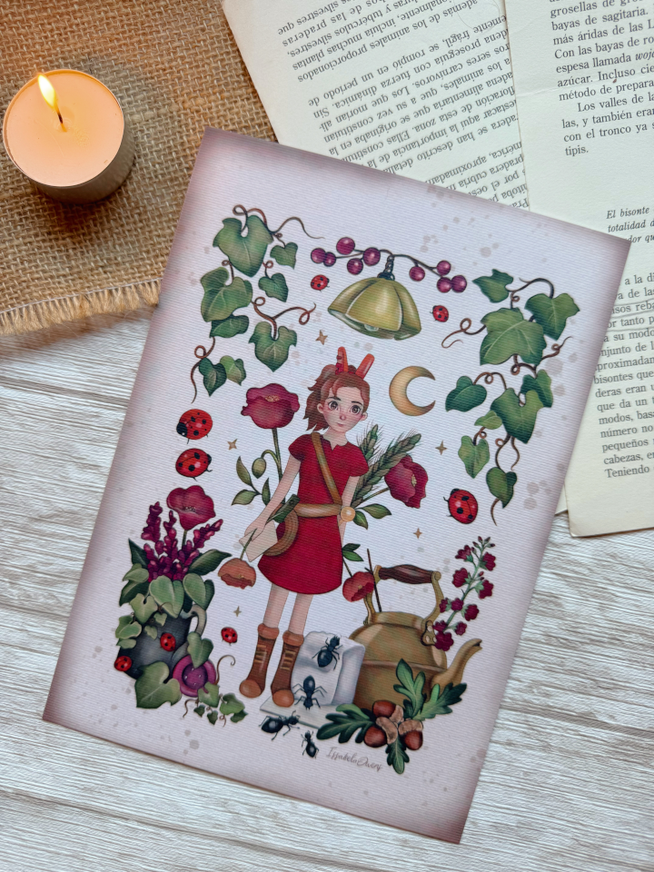 Print inspirada en Arrietty , protagonista de "Los incursores"