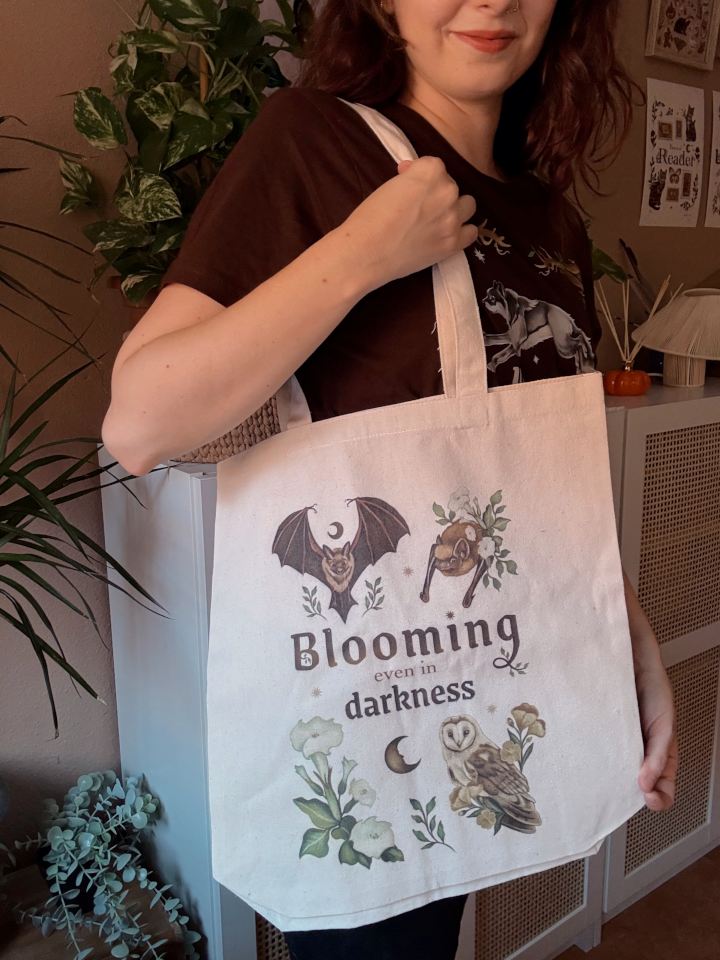 Tote Bag " Blooming even in Darkness" - Imagen 2
