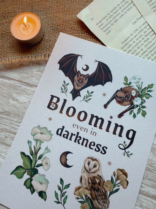 Print "Blooming even in Darkness" - Imagen 2