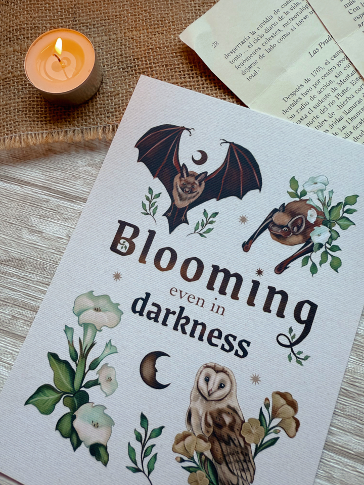 Print "Blooming even in Darkness" - Imagen 2