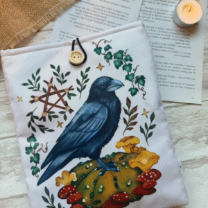 Funda de libro M " Cuervo en la calabaza"
