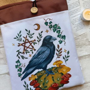 Funda de libro L " Cuervo en la calabaza"