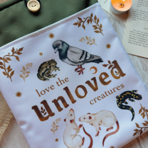 Funda de libro L "Love the unloved creatures"