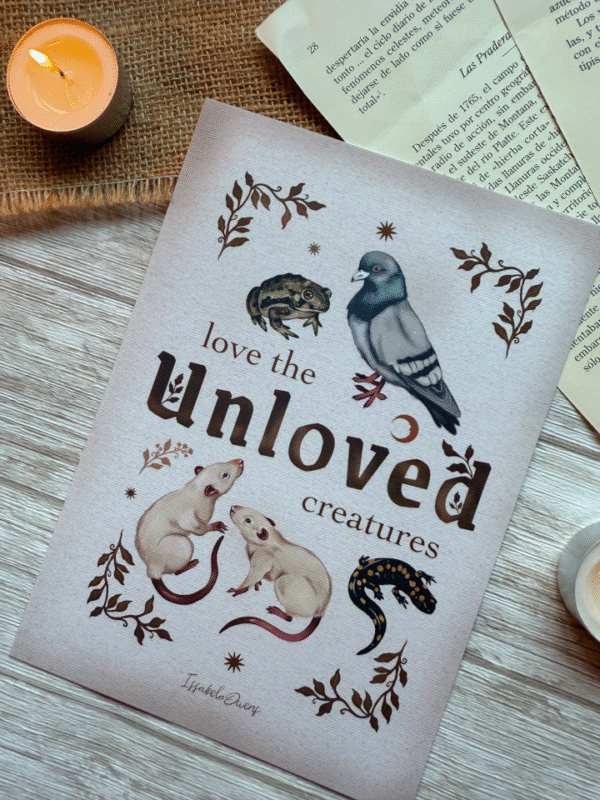 Print " Love the unloved creatures"
