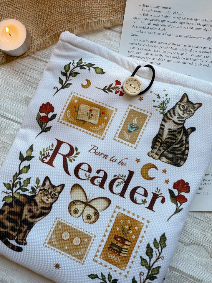 Funda de libro M "Born to be Reader"