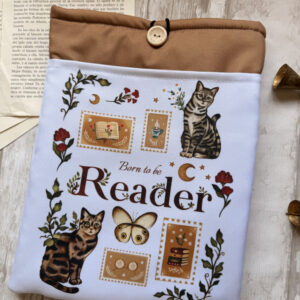 Funda de libro L "Born to be Reader"