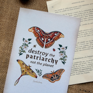 Print " Destroy the patriarchy not the planet"