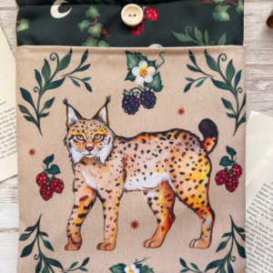 Funda de libro L "Lince entre frambuesas"