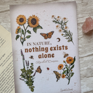 Print In nature nothing exist alone